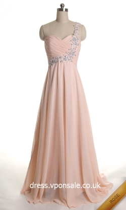 Sweetheart art One Shoulder Long Elegant Ruched Prom Dress DVP0172