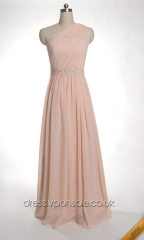 One Shoulder Choffon Pleated A-line Prom Dress DVP0073